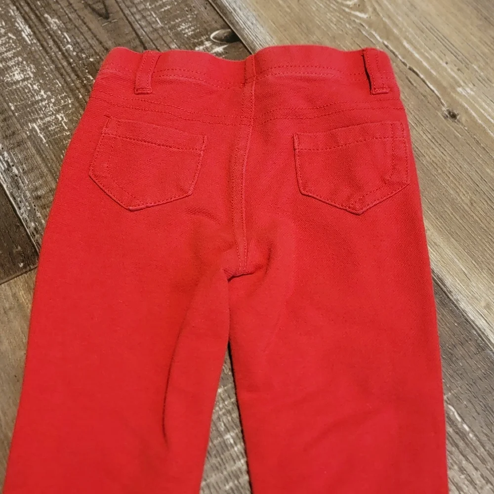 Garanimals Red Jeans Straight Cut Bottoms - Picture 6 of 7
